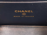 Chanel Small Top Handle Vanity In Navy Blue Matelassé Lambskin Fw1025orxzdu