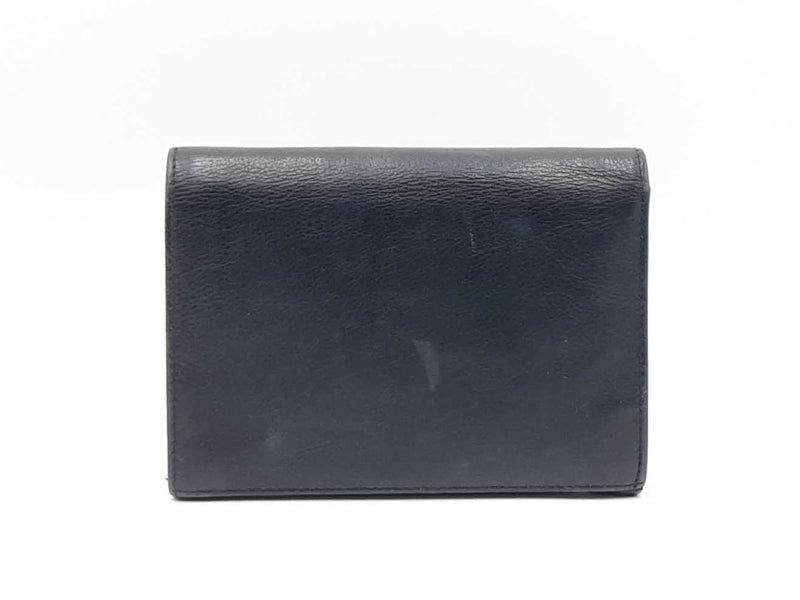 Christian Dior Black Leather Wallet Fw0225lrxdu