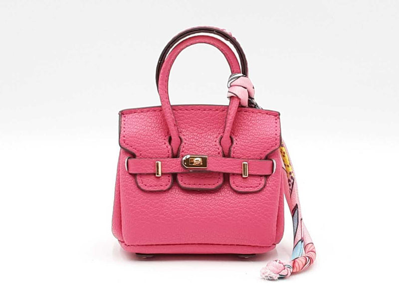Mini Exquisite Bag Charm In Fucshia Fw0825idu