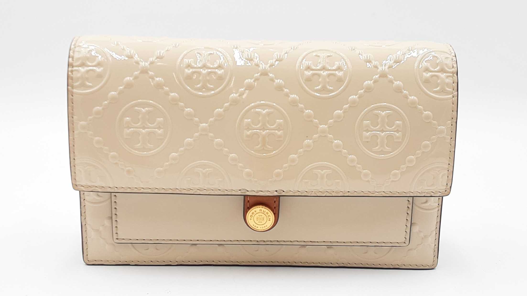 Tory Burch T Monogram Patent Embossed Chain Wallet Sd0426lozdu – Max Pawn