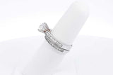 Diamond Wedding Set In 14k White Gold 5.1 Grams Size 6 Eb0524wrxsa