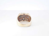 0.58 Cttw Diamond Baguette & 14k Yellow Gold Ring 11.7 Grams Size 8 Fw0826ezxdu