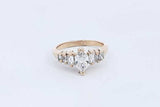 Diamond Ring In 14k Yellow Gold 3.2 Grams Size 5.5 Eb0724lorsa