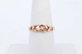14k Yellow Gold Nugget Ring With Diamond 2.5 Grams Size 6.75 Eb0526lcrde