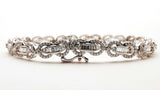 Approx 4.16 Ctw Diamonds 14k White Gold 14.7g Bracelet 7 In Do0924llrxde