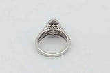 1.61cttw Diamond Ring In 10k White Gold 5.2 Grams Size 7.25 Eb0926rcrsa