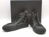 Versace La Greca High Top Sneakers Black Size 10 Aa1026lrzsa
