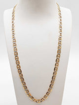 Gold Plated Silver 22.4g Anchor Chain 21 In Do1224oxde