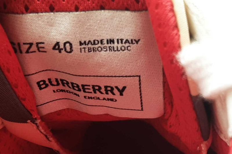 Burberry Low Top Ramsey Check Sneakers Size 40 Eb0425lxzsa