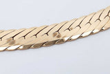18k Yellow Gold Herringbone Chain Necklace 53 Grams 16 Inch Eb0526rpxzsa