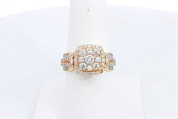 Approx. 2.48ctw Diamond Ring In 14k Yellow Gold 5.55 Grams Size 7.5 Eb0924sxzsa