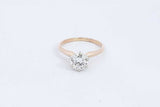 Diamond Solitaire Approx. 0.64ctw Ring In 14k Yellow Gold 2g Size 5 Eb0724ixzdu