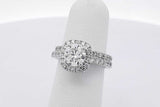 1.48cttw Diamond Wedding Set In 14k White Gold 5.9 Grams Size 4.5 Eb0925pxzsa