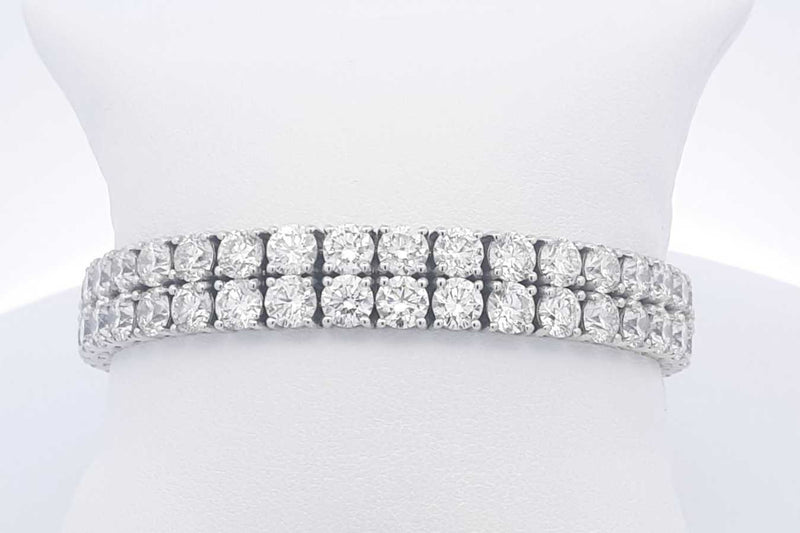 Diamond Bracelet In 14k White Gold 41.99 Grams 8 Inch Eb0824oxzmia