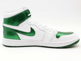 Air Jordan 1 High Dq0660 130 White And Green Shoes Size 11.5 Aa0926rzsa