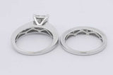 1.57cttw Diamond Wedding Set In 10k White Gold 8.6 Grams Size 8.5 Eb0725ewzsa