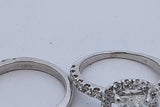 2.02cttw Diamond Wedding Set In 14k White Gold 5.4 Grams Size 5.25 Eb0826oxxzde