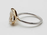 3.26 Cttw Lab Grown Diamonds 14k Two Tone Gold 3.3g Ring Size 6.5 Do0726srxde