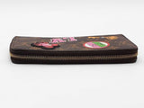 Louis Vuitton Monogram Long Patches Zippy Wallet Brown Aa0726orzsa