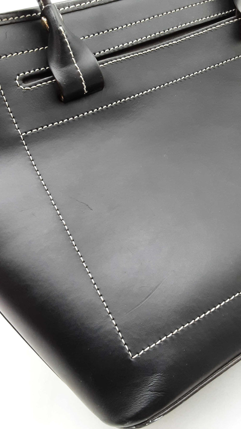 Dooney & Bourke Beacon Collection Slip Tote In Matte Black Leather Fw1025rzdu