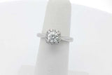 0.62cttw Diamond Ring In 14k White Gold 3.6 Grams Size 4.75 Eb1026wrxsa