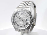 Rolex Datejust 36mm Aftermarket Diamonds Automatic Watch Sd1025izxzsa