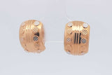 21k Yellow Gold Hoop Earrings 3.8 Grams Eb0226orxsa