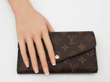 Louis Vuitton Sarah Wallet In Monogram Coated Canvas Fw0826pzxdu