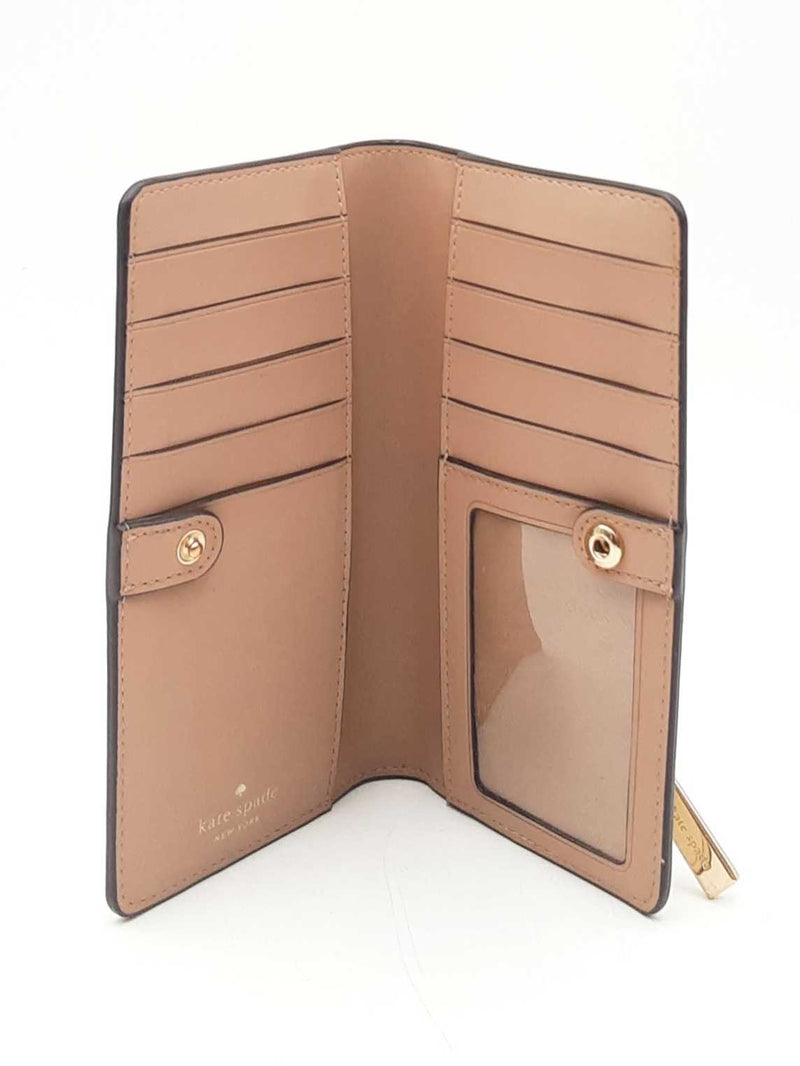 Kate Spade Madison Large Slim Wallet In Meringue Saffiano Leather Fw0625lxdu