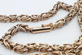 14k Yellow Gold Byzantine Link Chain Necklace 20.5 Grams 18.5 Inch Eb0926lorxsa
