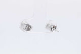 1.0cttw Lab Grown Diamond Stud Earrings In 14k White Gold 0.8 Grams Eb0326orxsa
