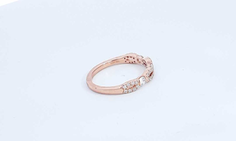 14k Rose Gold 0.37ctw Lab Grown Diamond Ring Size 7.25 Eb0623lsedu