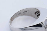 0.94cttw Diamond Ring In 14k White Gold 15 Grams Size 11.5 Eb0426lcxzde