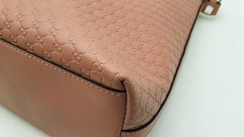 Gucci Margaux Shoulder Bag In Pink Microguccissima Leather Fw0725przdu