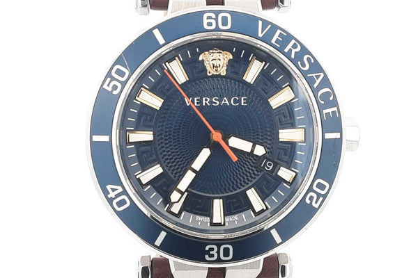 Versace Blue Dial Stainless Steel Watch 43mm Eb0624lrxsa