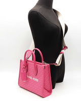 Michael Kors Mirella Small Signature Logo Crossbody Pink Aa0726pzsa