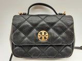 Tory Burch Willa Black Quilted Leather Crossbody Bag Do1224cxde