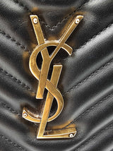 Yves Saint Laurent Lou Camera Bag In Black Matelassé Leather Fw07260owxdu