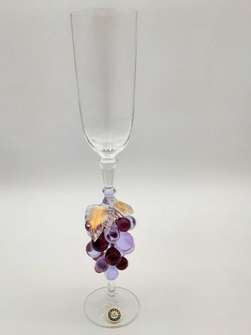 Murano Grape Glass Champagne Flute Do0125wxde