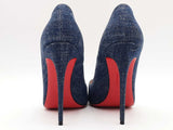 Christian Louboutin So Kate 120 Blue Denim Size 38 Aa0626lrzsa