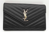 Yves Saint Laurent Matelasse Chevron Quilted Wallet With Chain Eb0726orxsa