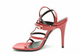 Gucci Regent Strappy Horsebit Red Leather Heels Size 37 Eb0926oorsa