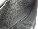 Hermes Dogon Noir Black Clemence Palladium Hardware Wallet Do0426rxzde