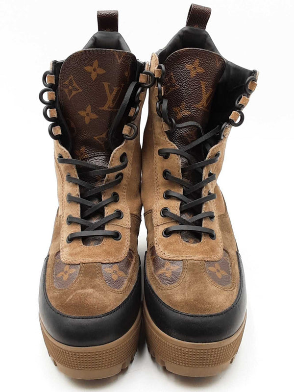 Louis Vuitton Laureate Platform Desert Boots Size 38.5 Eb1125oxzdu