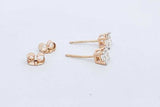 Approx. 0.8ctw Diamond Stud Earrings In 14k Yellow Gold 0.7 Grams Eb0824wxzsa