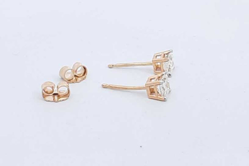 Approx. 0.8ctw Diamond Stud Earrings In 14k Yellow Gold 0.7 Grams Eb0824wxzsa