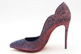 Christian Louboutin Hot Chick Starlight Lurex Heels Size 37 Eb1024lrxsa