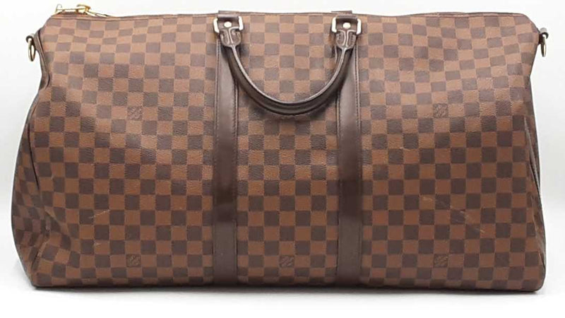 Louis Vuitton Bandoulière 55 Damier Ebene Duffle Bag Aa0525wordu