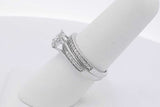 0.27cttw Diamond Wedding Set In 10k White Gold 4.4 Grams Size 7 Eb0226olxsa