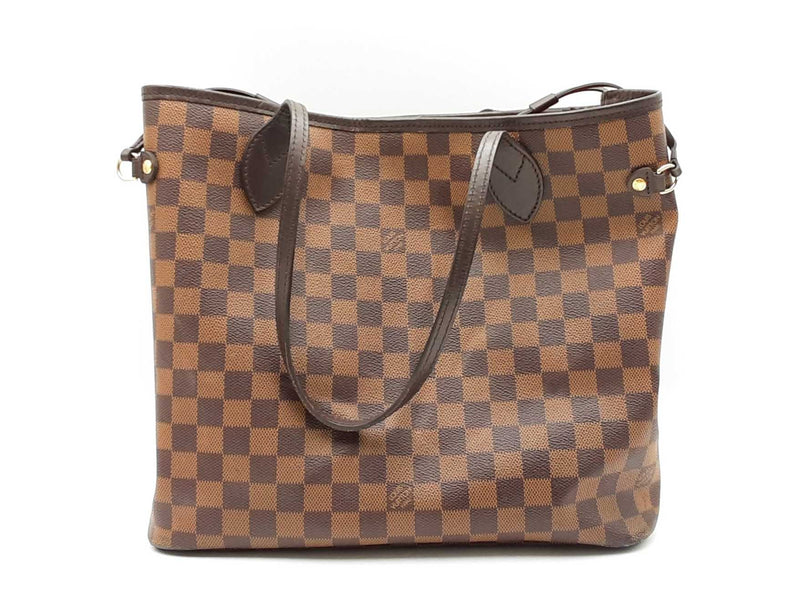 Louis Vuitton Neverfull Mm Tote Bag In Damier Ebene Coated Canvas Fw1025wxzdu